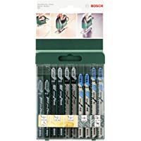 Los mejores  - Bosch 2 609 256 746 - Juego de hojas de sierra de calar de 10 piezas vástago en T